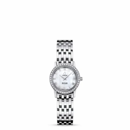 Omega De Ville Prestige Quartz 22 Stainless Steel / Diamond / MOP / Bracelet 4575.71.00 (45757100)